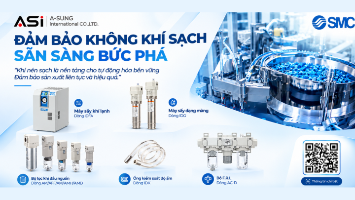 KHÍ NÉN SẠCH – NỀN TẢNG CHO HỆ THỐNG TỰ ĐỘNG HÓA ỔN ĐỊNH