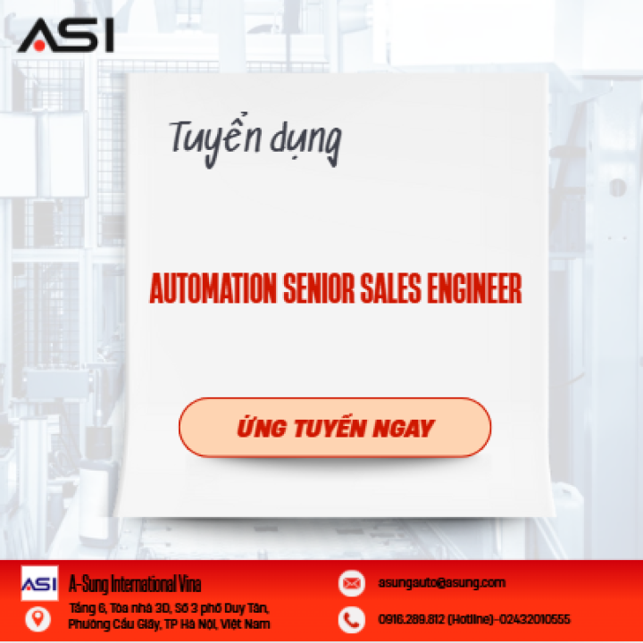TUYỂN DỤNG – AUTOMATION SENIOR SALES ENGINEER