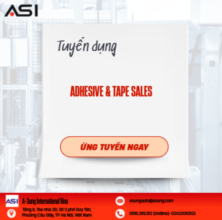  TUYỂN DỤNG – ADHESIVE & TAPE SALES